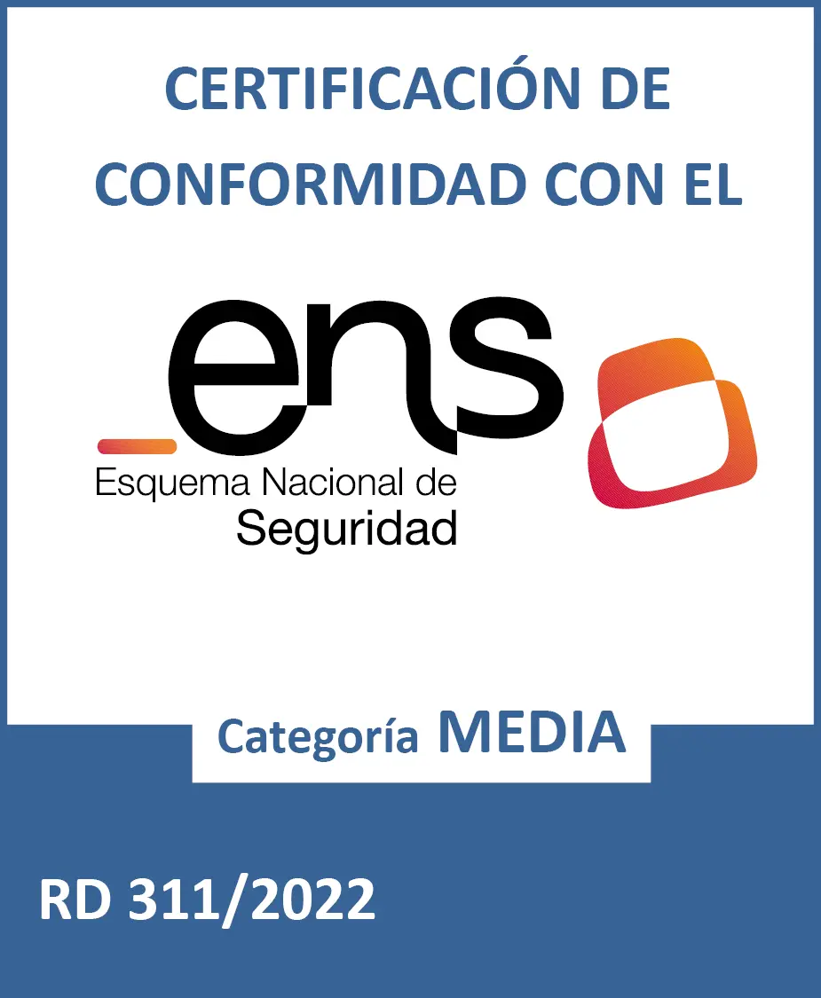Logo del certificado Esquema Nacional de Seguridad