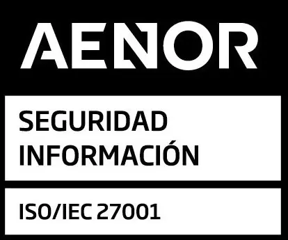 Logo del certificado ISO 27001