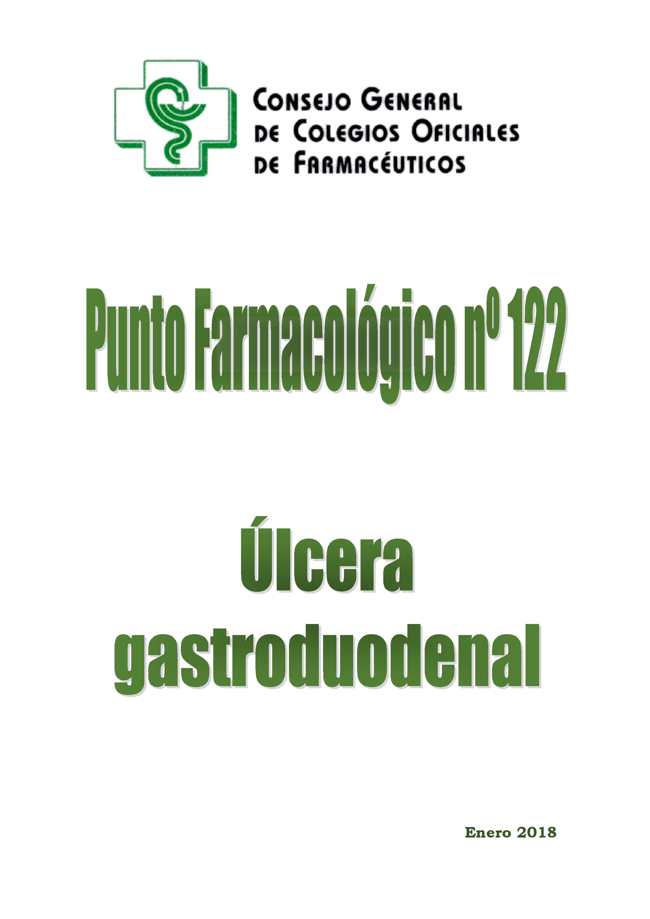 Úlcera gastroduodenal – Punto farmacológico Nº 122