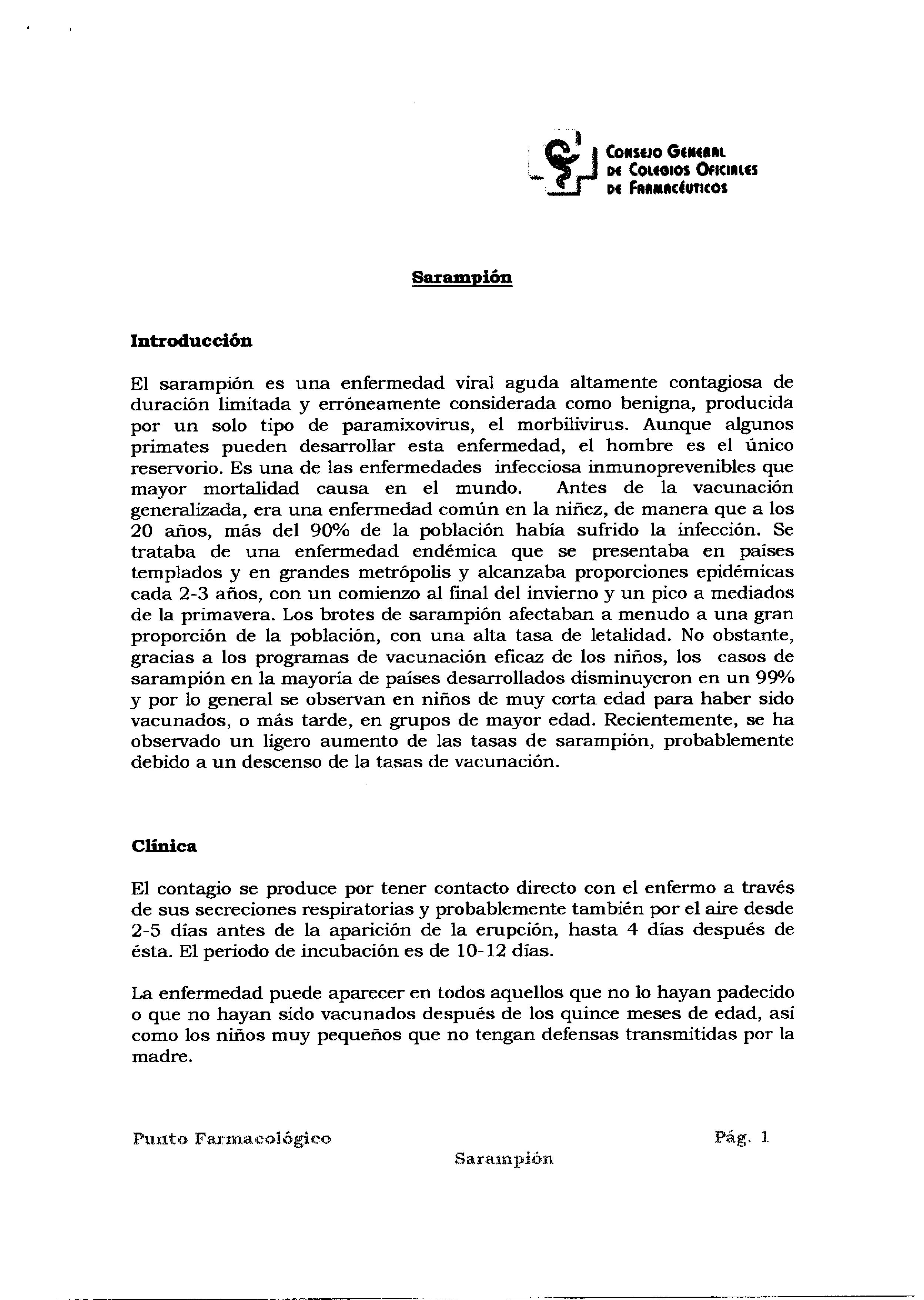 EL SARAMPIÓN – Etiología, tratamiento, etc