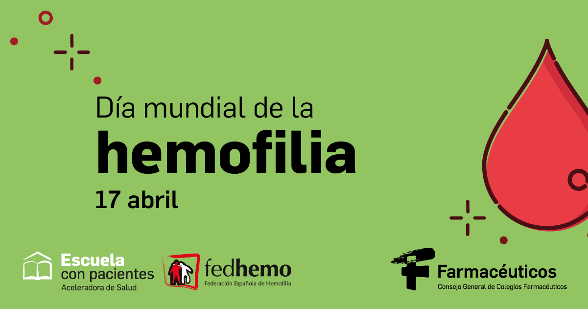 Los farmacéuticos y la Federación Española de Hemofilia unen sus fuerzas con una campaña informativa en el día mundial