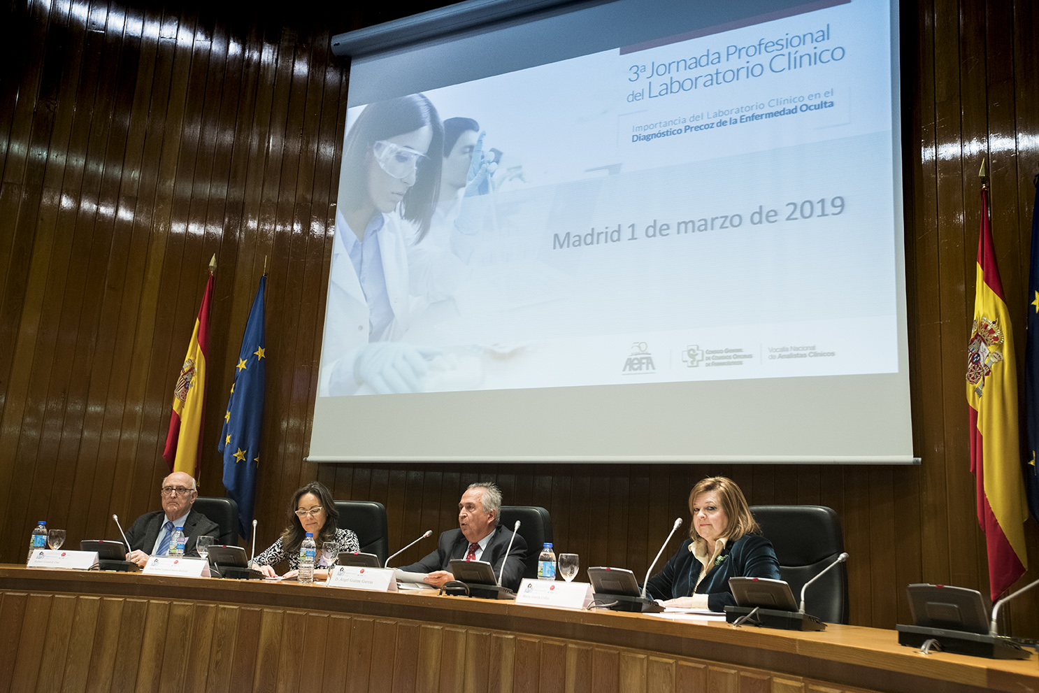 De izqda a dcha. Ramon Calafell, Angel Guirao, Ana Lopez Casero y Marta Garcia Collia.