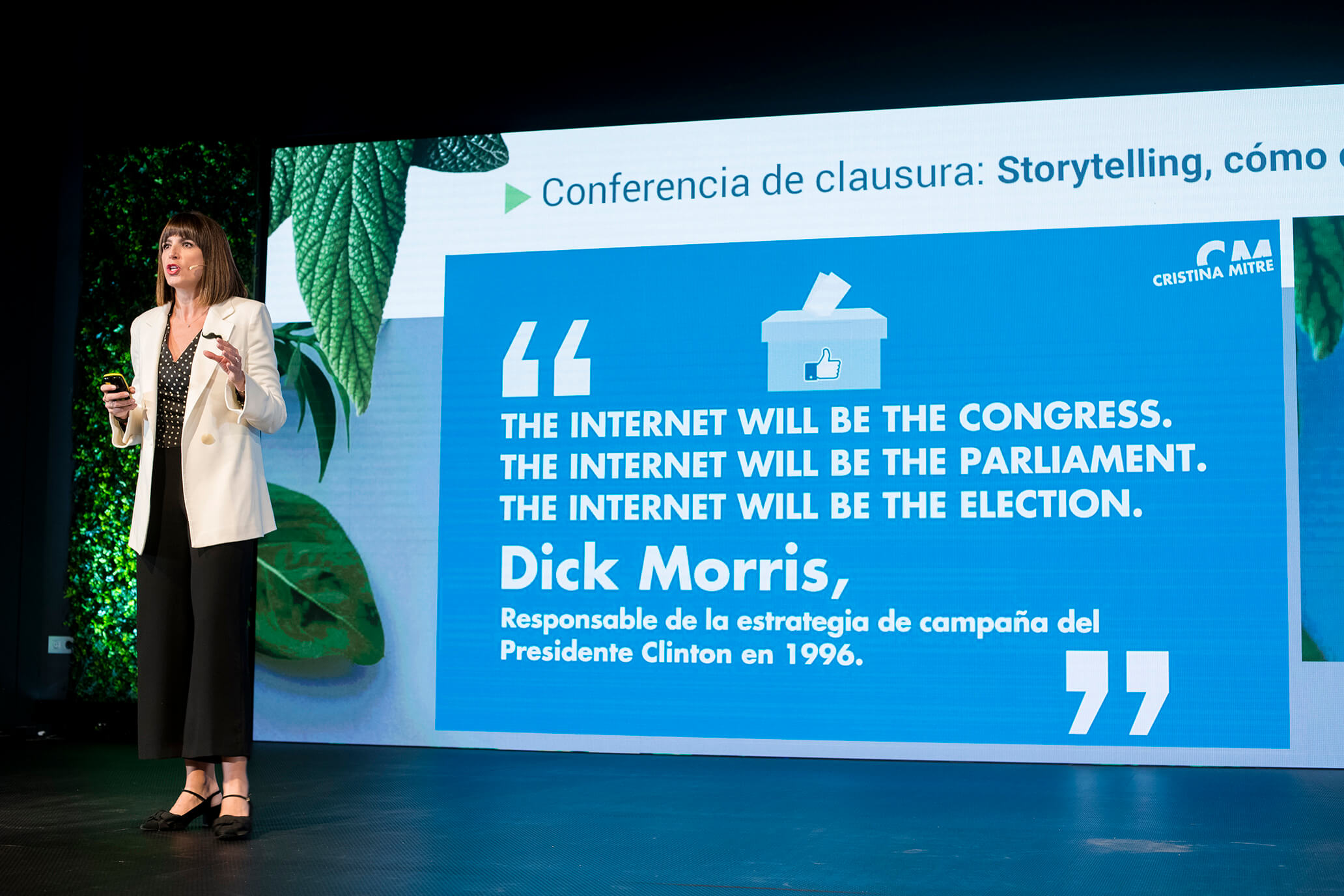 Conferencia de clausura: Storytelling, cómo contar buenas historias para conectar Cristina Mitre