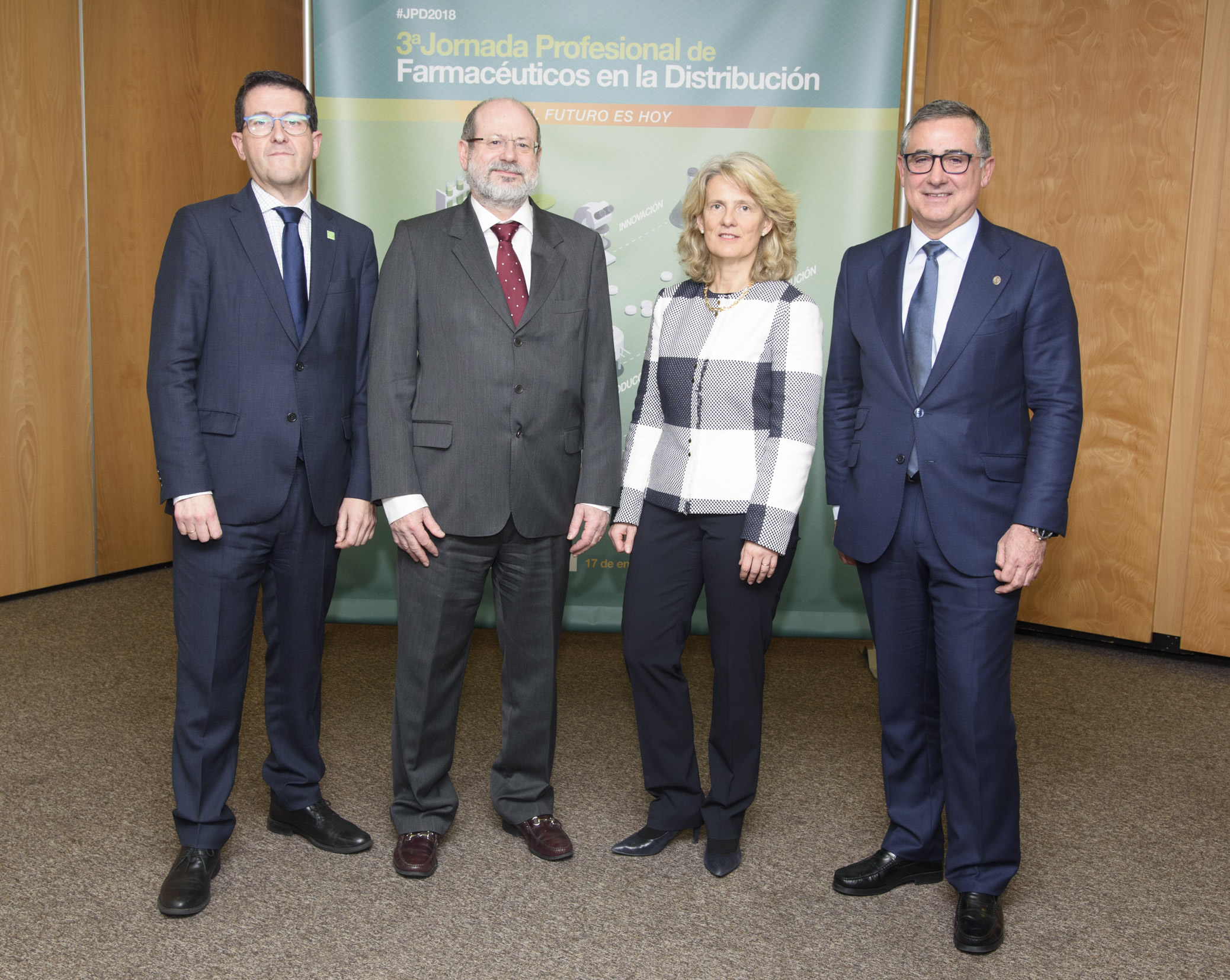 Juan del Río Ferreiro, Luis Amaro Cendón, Mª Angeles Figueroa y José Ramón López Suarez