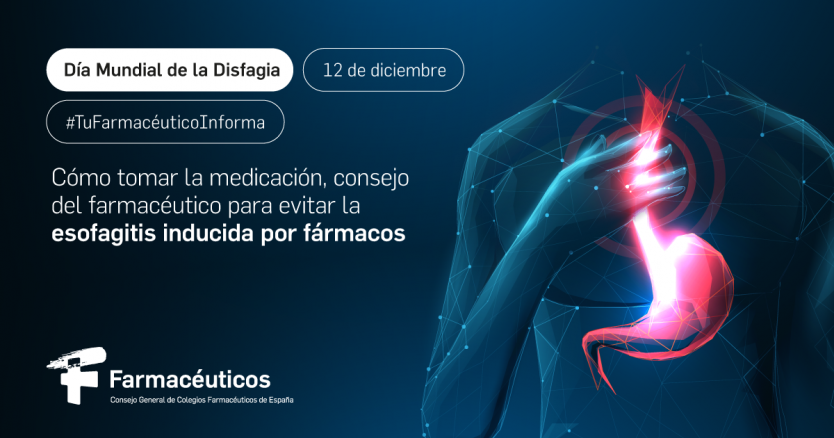 Cómo tomar la medicación, consejo del farmacéutico para evitar la esofagitis inducida por fármacos